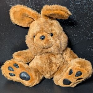 Chosun Vintage 1987 Floppy Bunny Rabbit Big Feet Brown 14" 80s VTG Retro